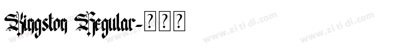Kingston Regular字体转换